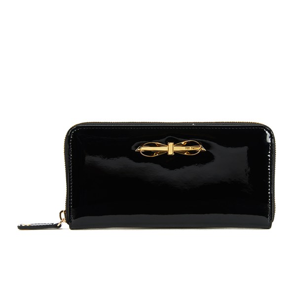 ted baker black zip purse