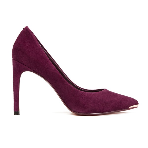 Ted Baker Women's Neevo 4 Suede Pointed Court Shoes - Dark Purple ...