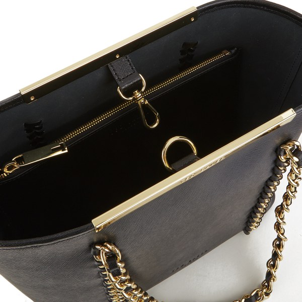 ted baker black bag gold chain