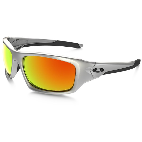 Oakley Valve Sunglasses - Silver/Fire Iridium Polarized | ProBikeKit UK