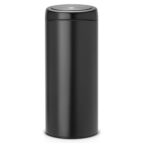Brabantia 30 Litre Touch Bin Matt Black with Black Lid IWOOT