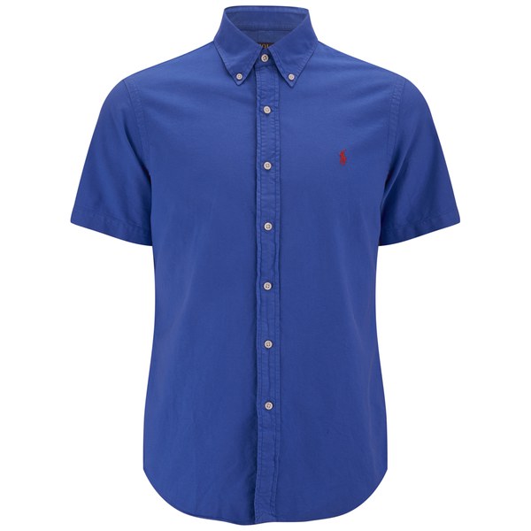 Shopping Blue Short Sleeve Ralph Lauren Shirt E46a0 03d8d