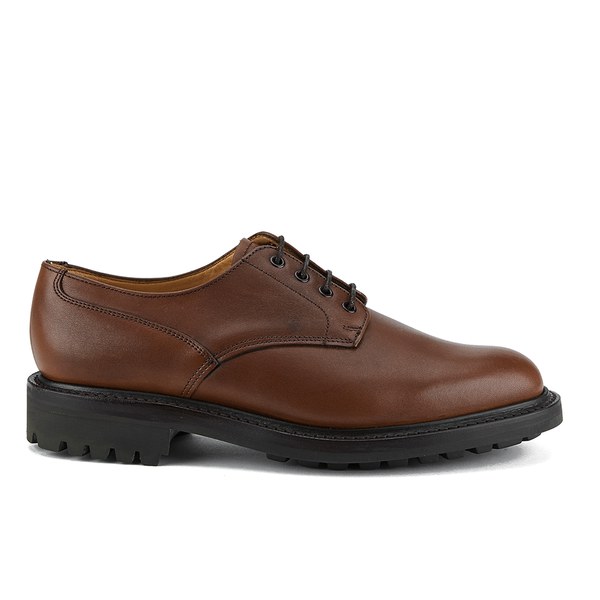 Sanders Men's Worcester Waxy Leather Derby Shoes - English Tan | FREE ...