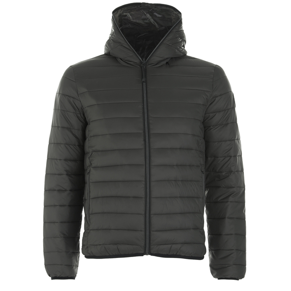 REPLAY Men's Padded Zipped Jacket - Dark Warm Grey Clothing | TheHut.com