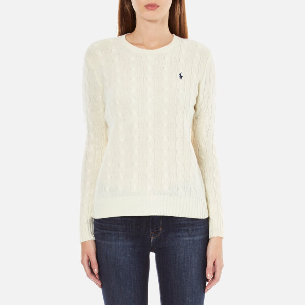 Polo Ralph Lauren Women's Julianna Jumper - Cream - Free UK Delivery ...