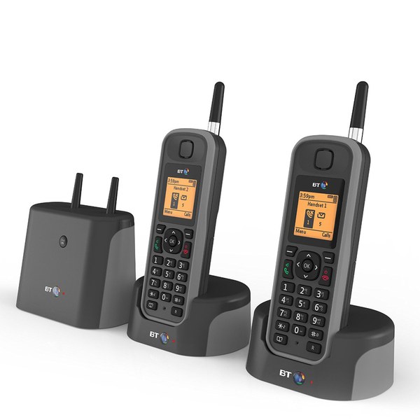 BT Elements 1K Long Range Cordless Telephone Twin