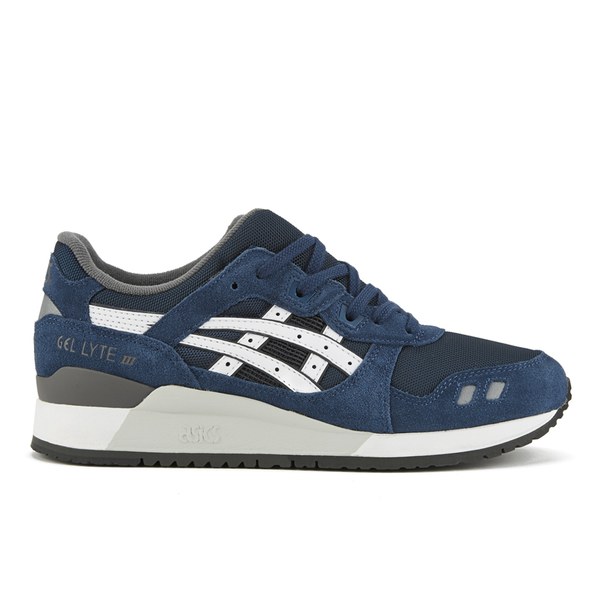 asics tiger mens gel lyte iii varsity pack trainers grey/blue asics tiger mens gel lyte iii varsity pack trainers grey/blue