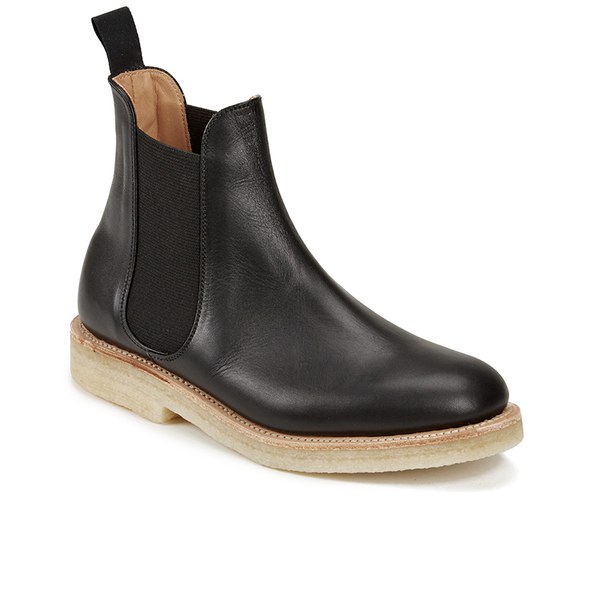 YMC Women's Solovair Leather Crepe Sole Chelsea Boots - Black Leather ...