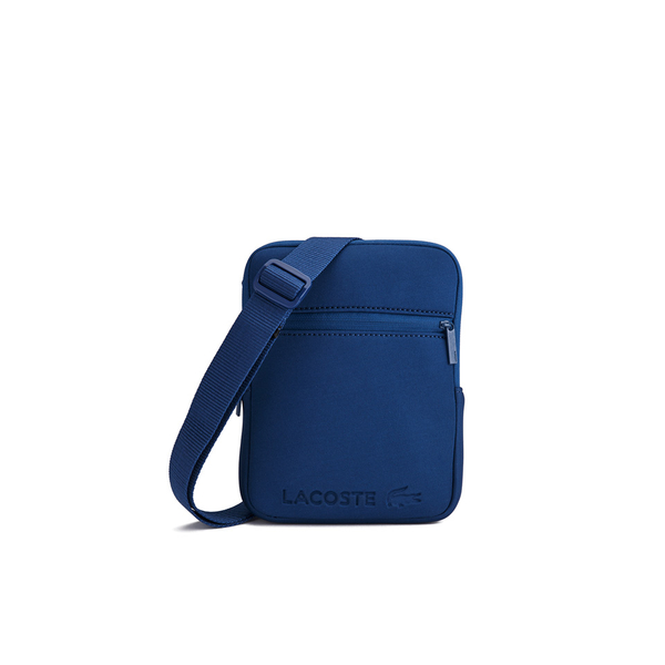 Lacoste Men's Tech Fabric CrossBody Bag Blue Small Clothing