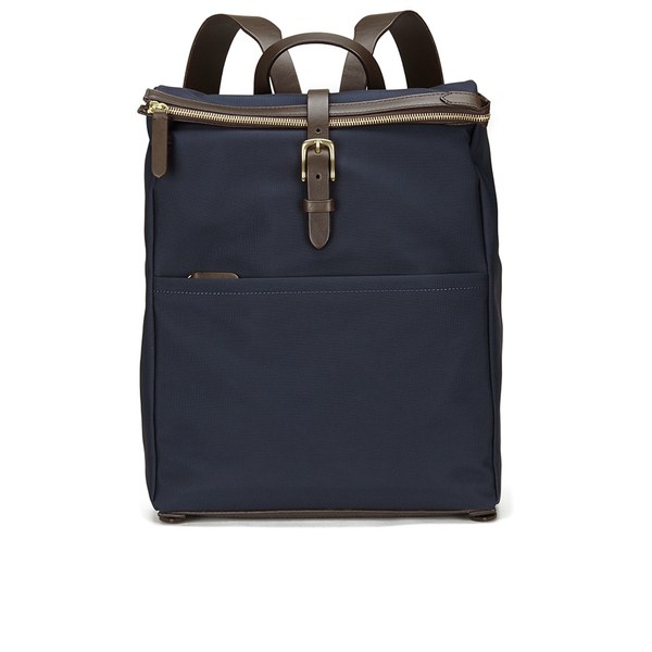 Mismo Men S Express Backpack Navy Dark Brown Free Uk Delivery Mismo Men S Express Backpack Navy Dark Brown Image 1