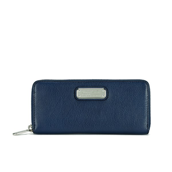 Marc by Marc Jacobs Women's New Q Slim Zip Around Wallet India Ink