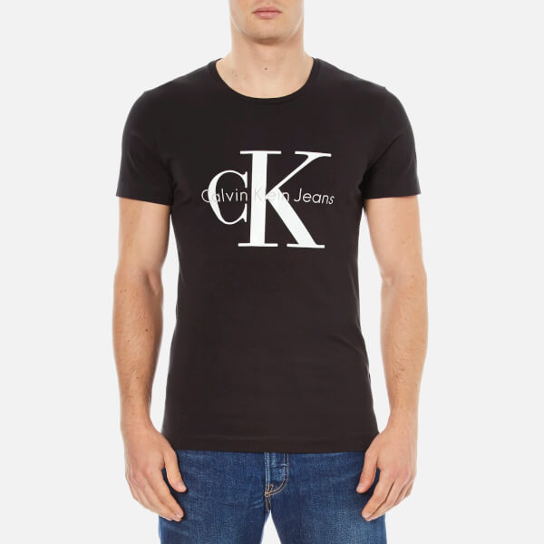 Calvin Klein Men's 90's Re-Issue T-Shirt - Black - Free UK Delivery ...