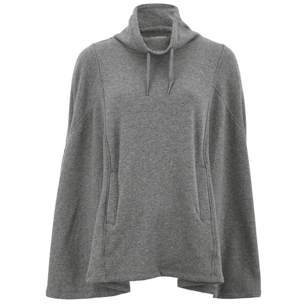 UGG Women's Pichot Lightweight Double Knitted Fleece Poncho Charcoal