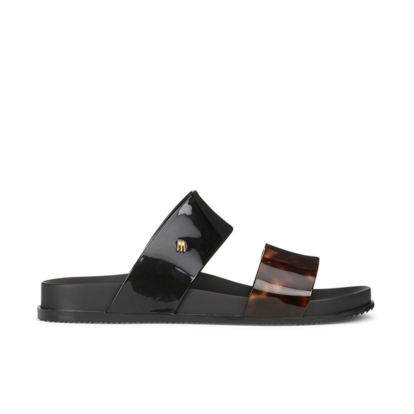 Melissa Women's Cosmic 15 Double Strap Slide Sandals Black