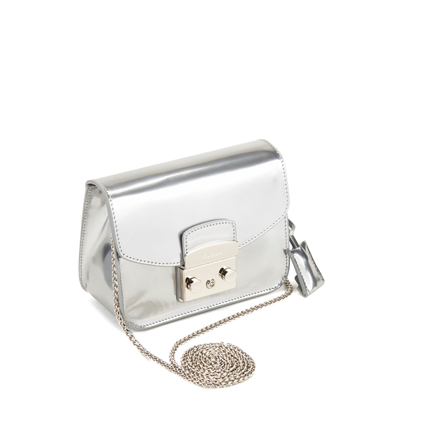 Furla Women's Metropolis Mini Cross Body Bag - Silver Metallic
