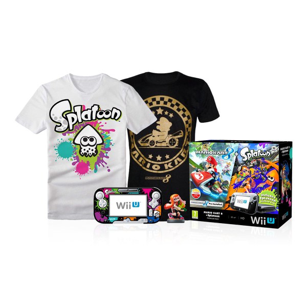 Wii U Premium Mario Kart 8 + Splatoon amiibo Pack Nintendo Official