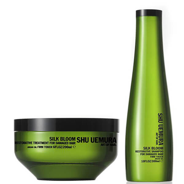 Shu Uemura Art of Hair Silk Bloom Shampoo (300ml) and Treatment (200ml ...