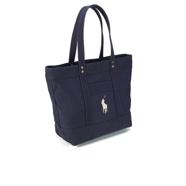 Polo Ralph Lauren Women\u0027s Canvas Tote Bag - Navy: Image 2