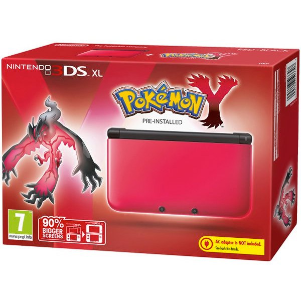 Nintendo 3DS XL Red/Black + Pokémon Y Pack Nintendo Official UK Store