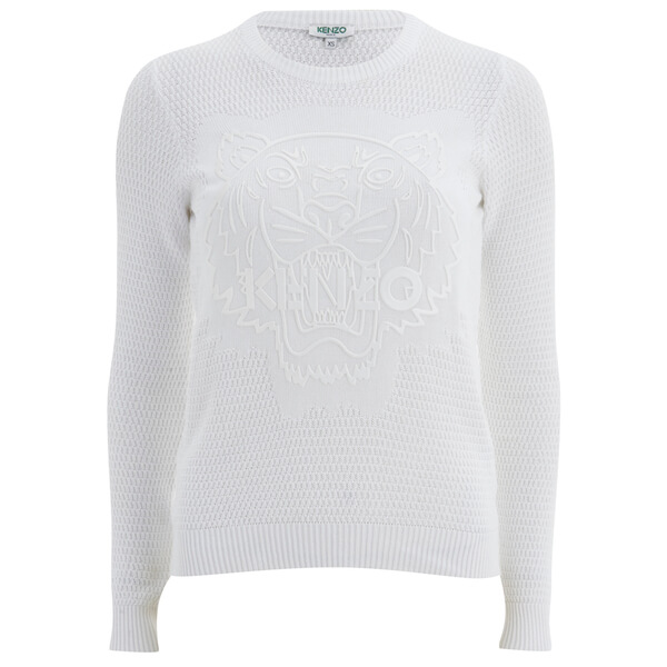 womens white kenzo jumper