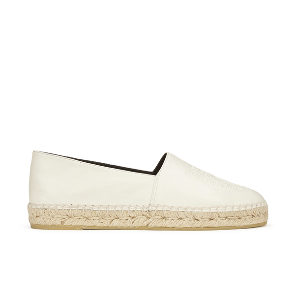KENZO Women's Leather Espadrilles - Cream - Free UK Delivery over £50