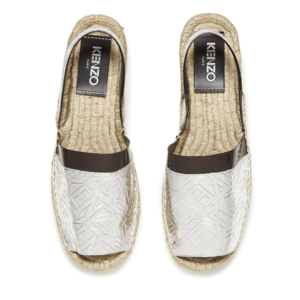 KENZO Women's Bay Espadrilles - Silver - Free UK Delivery over £50