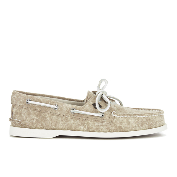 sperry canvas white