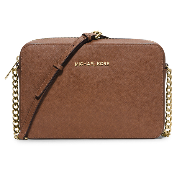 MICHAEL MICHAEL KORS Women’s Jet Set Large East West Cross Body - Luggage - Free UK Delivery ...