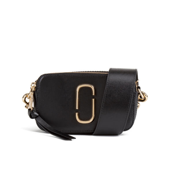 marc jacobs black small snapshot camera bag