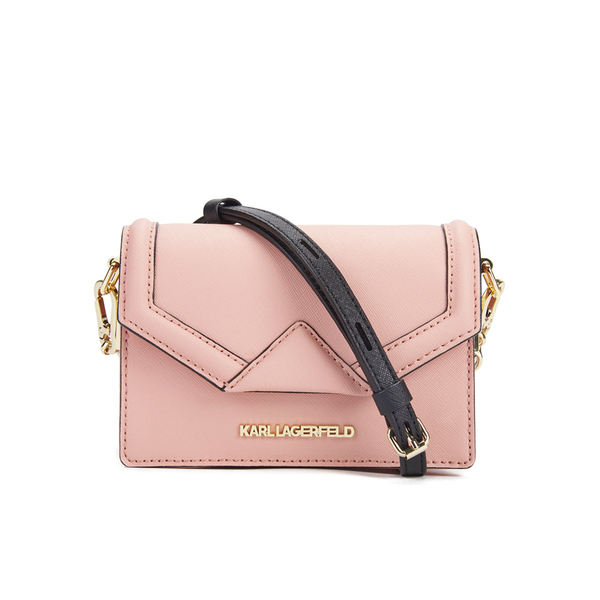 Karl Lagerfeld Womens Kklassik Super Mini Crossbody Bag Misty