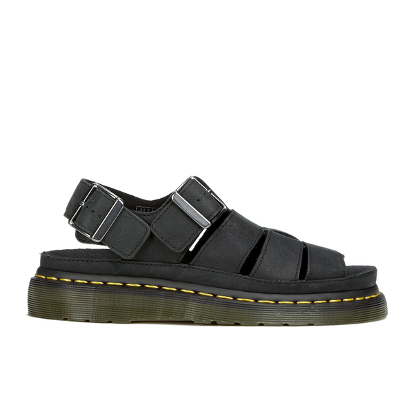 Dr. Martens Flash Gladiator Sandals - Black Wyoming - Free UK Delivery ...