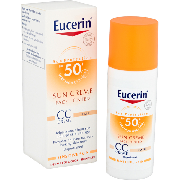 Eucerin® Sun Protection Face Sun Crème Tinted SPF 50+ 50ml | Free ...