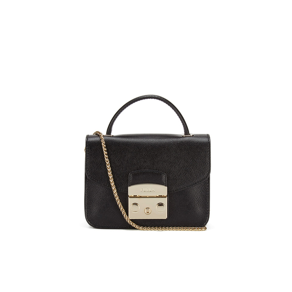 furla s metropolis top handle mini crossbody bag black furla s metropolis top handle mini crossbody bag black