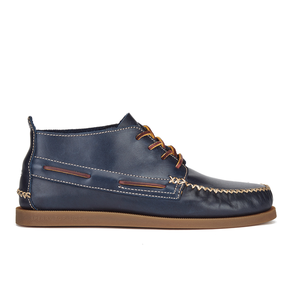 Sperry Men's A/O Wedge Leather Chukka Boots - Navy Mens Footwear ...