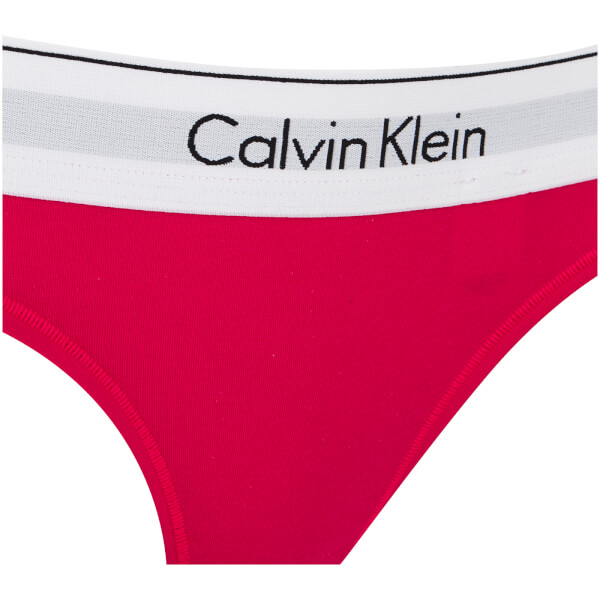 calvin klein modern cotton thong red