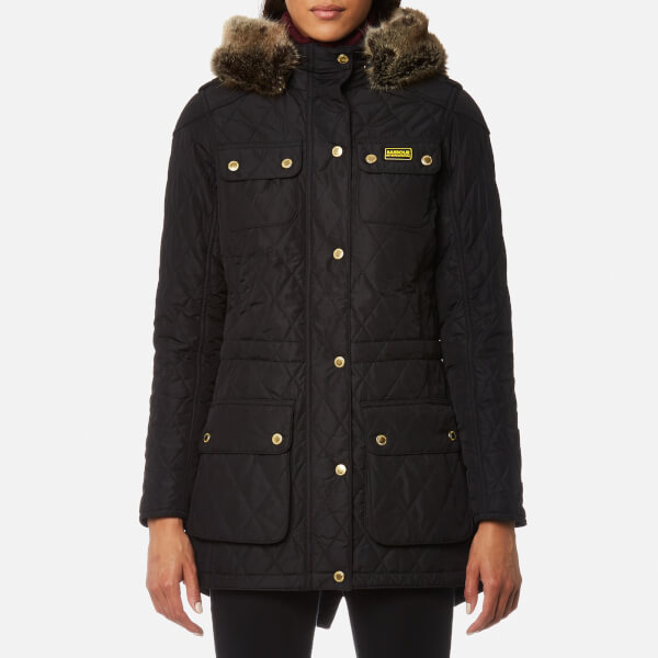 Barbour International Women's Enduro Quilt Jacket - Black - Free UK ...