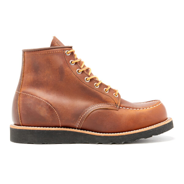 Red Wing Men's 6 Inch Moc Toe Leather Lace Up Boots - Copper Rough and ...