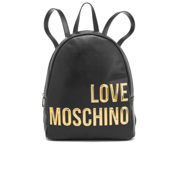 Love Moschino Women's Logo Backpack - Black - Free UK Delivery over £50
