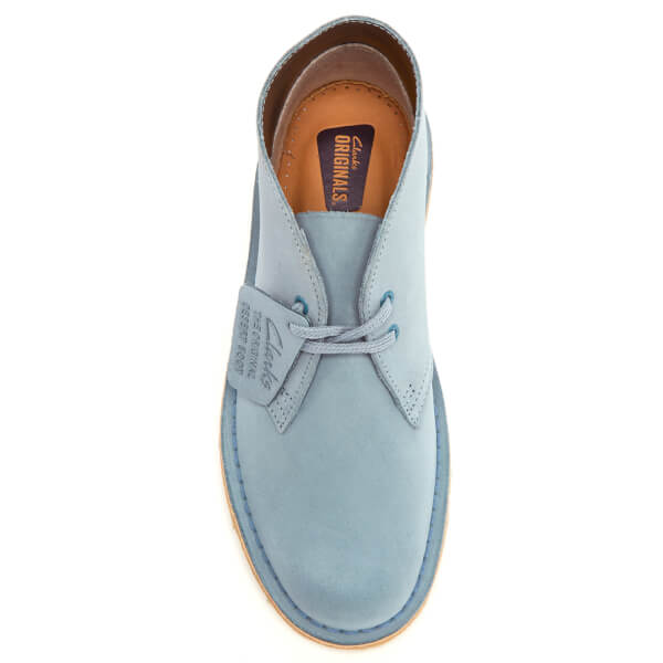 clarks desert boots womens blue