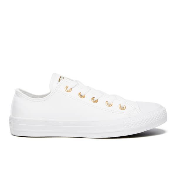 white and gold womens converse