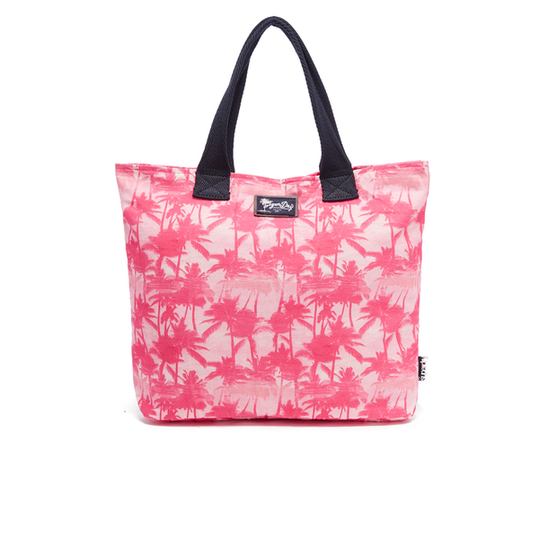 Superdry Women's Summer Time Tote Bag - Mermaid Palm Pink Clothing ...