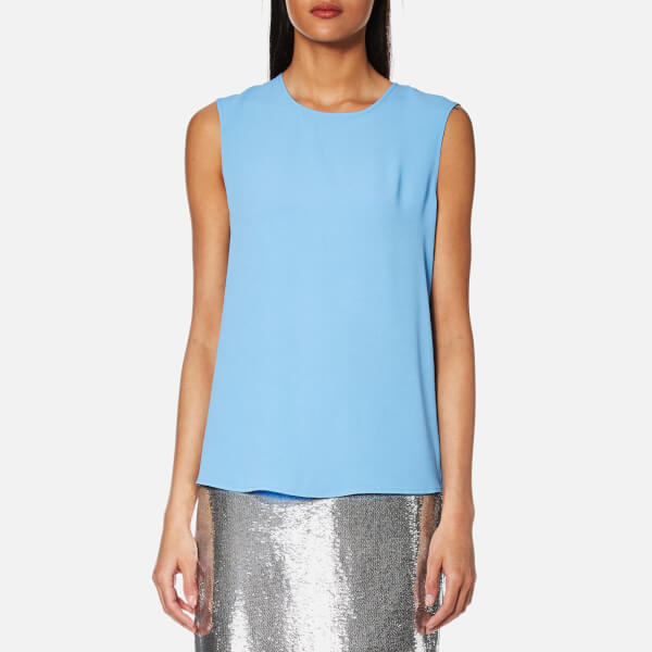 Diane von Furstenberg Women's Sleeveless Shell Top True Blue/Dusty