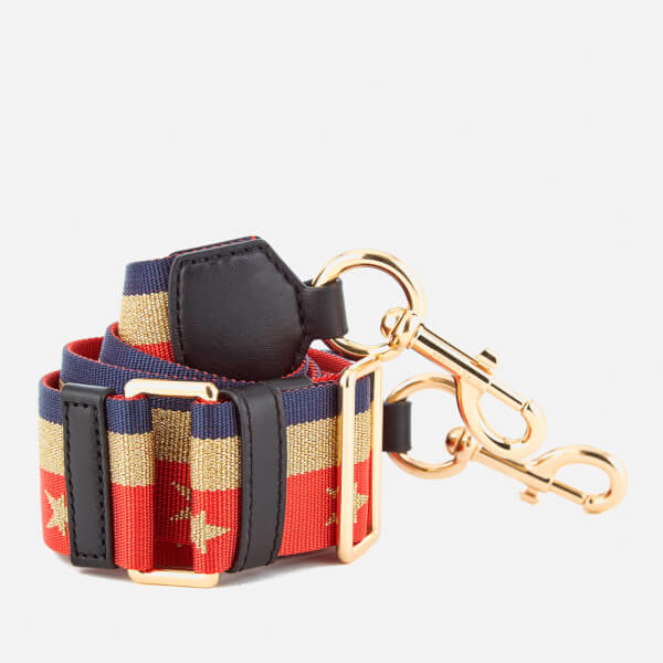 Marc Jacobs Women&#39;s Stars and Stripes Bag Strap - Lave Red Multi