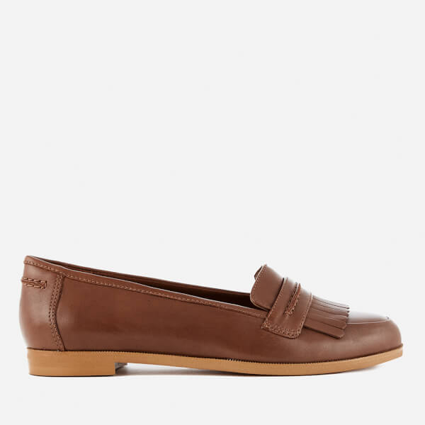 Clarks Women's Andora Crush Leather Loafers - Tan