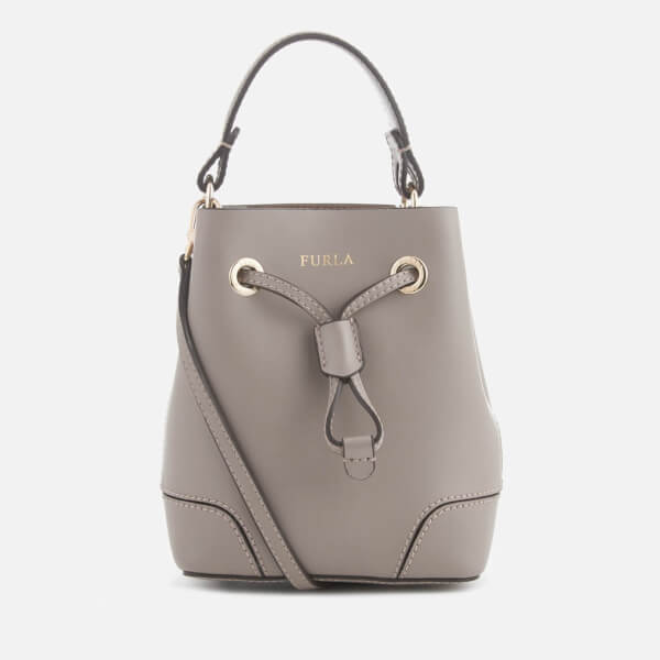 Furla Women S Stacy Mini Drawstring Bag Tan Free Uk Delivery Furla Women S Stacy Mini Drawstring Bag Tan Image 1