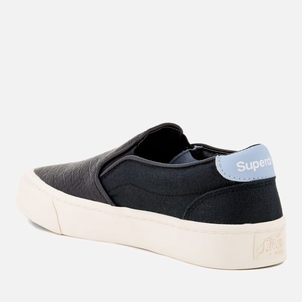 Superdry Women's Dion Slip On Trainers - Black Python | FREE UK ...