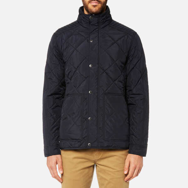 Joules Men's Short Length Quilted Jacket Marine Navy Clothing