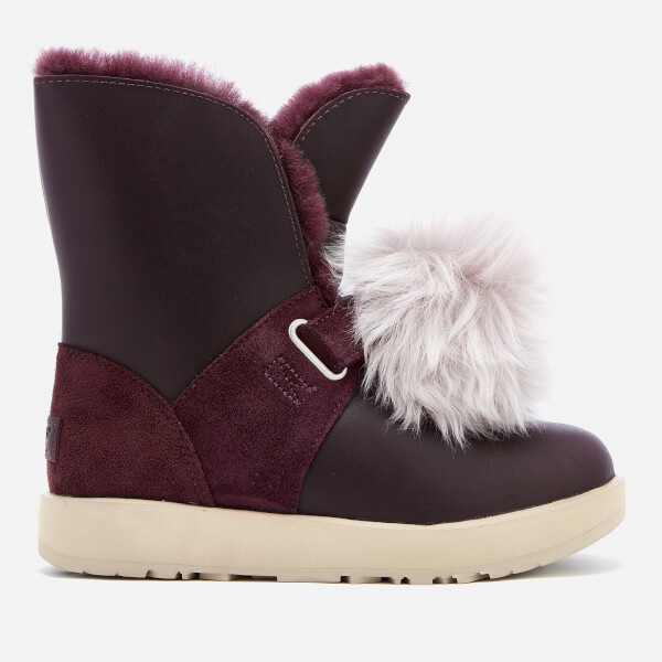 UGG Women's Isley Waterproof Pom Sheepskin Boots Port Free UK Delivery over £50