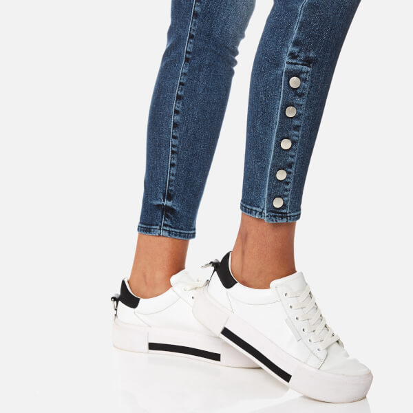 J Brand Women's Alana High Rise Crop Jeans with Buttons - Dreamer