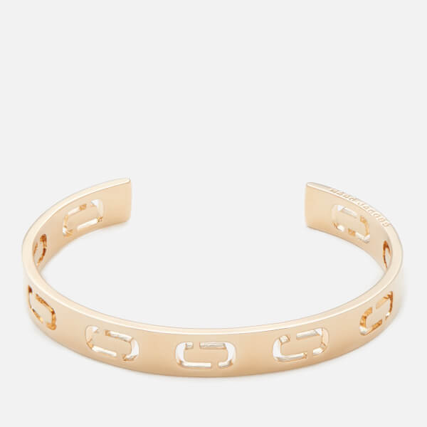 Marc Jacobs Women S Icon Cuff Bracelet Gold Free Uk Delivery Marc Jacobs Women S Icon Cuff Bracelet Gold Image 1